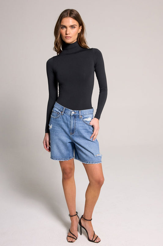 A-line Bermuda Short - Vintage Indigo