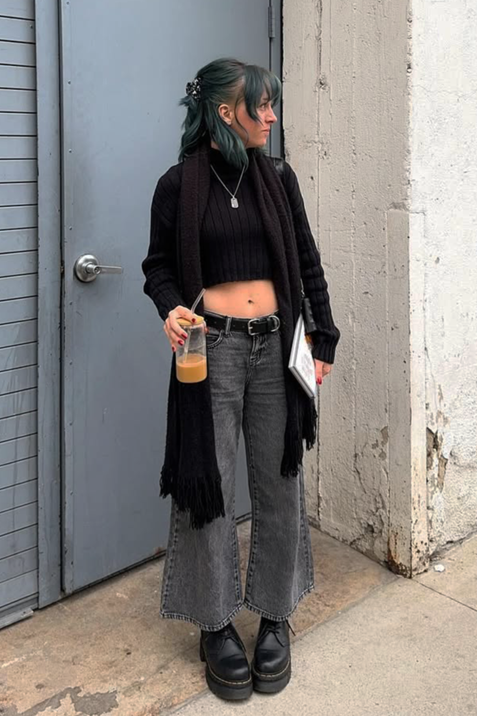 JAYCIE CLASSIC WIDE LEG CROP JEANS BLACK CARBON – Rewash Brand