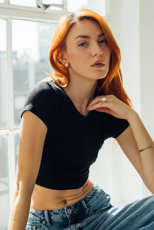 Baby Tee - Black