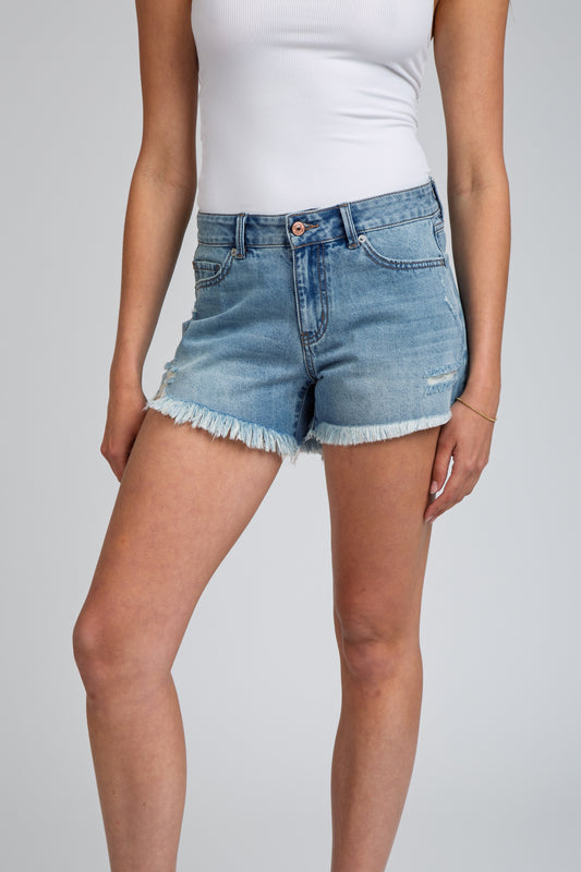 CLASSIC RISE VINTAGE BABE SHORTS - MEDIUM DARK BLUE