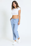 PULL ON CONVERTIBLE PANT - BLUE