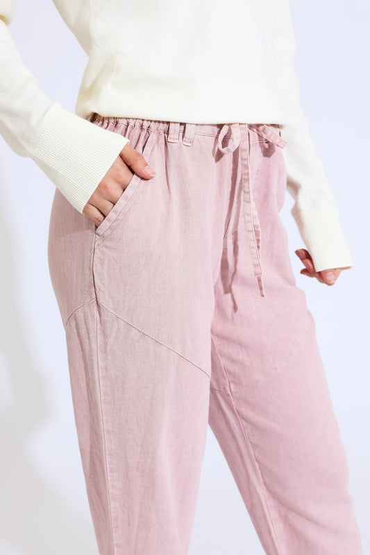 PULL ON CONVERTIBLE PANT - ROSE