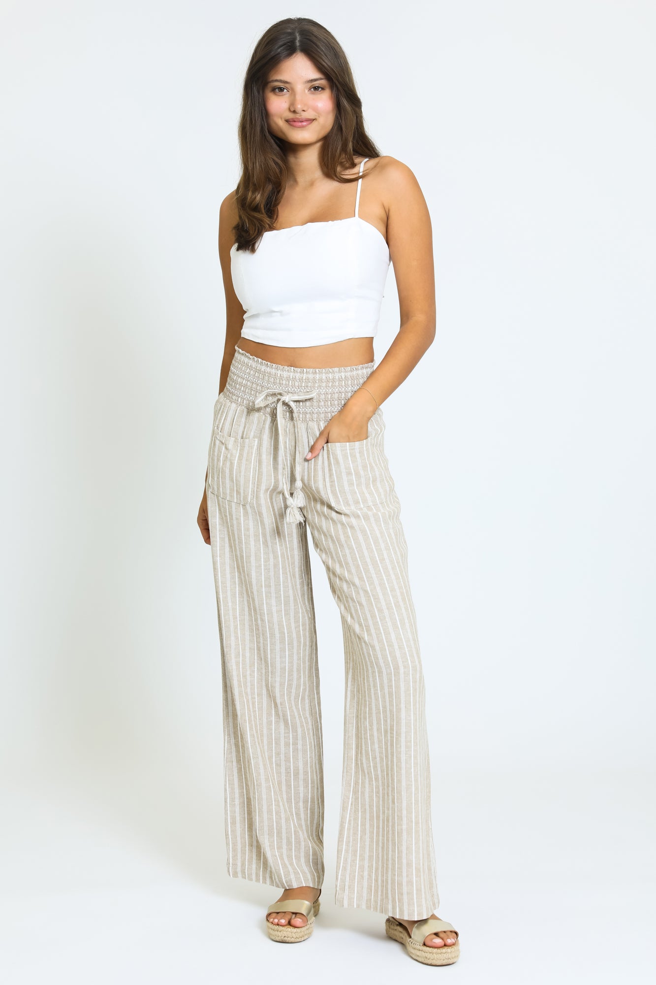 Ava Boardwalk Pant - Khaki – Rewash Brand