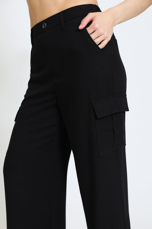 UTILITY CARGO TROUSER - BLACK