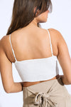 THE TIE BACK TOP - WHITE