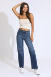 Super High Rise Wide Leg Jeans - Vintage Dark Blue/Black