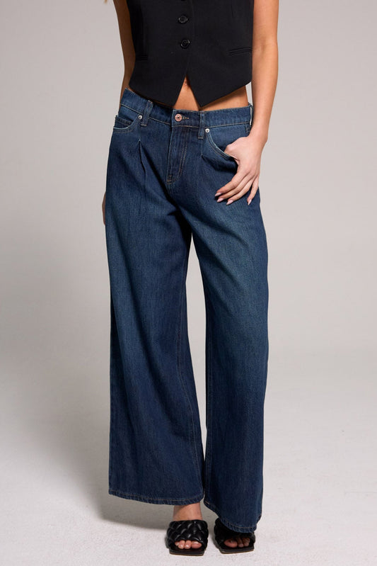 Baggy Dad Jeans - Vintage Indigo