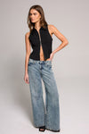 Ashley Classic Rise A-Line Flare Jean - Indigo Medium