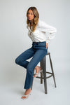 Stella High Rise 90's Straight Jeans - Classic Blue
