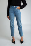 Stella High Rise 90's Straight Jeans - Classic Medium Blue