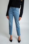 Stella High Rise 90's Straight Jeans - Classic Medium Blue