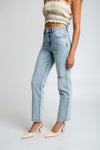 Stella High Rise 90s Straight Jeans - Light Medium Indigo