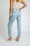 Stella High Rise 90s Straight Jeans - Light Medium Indigo