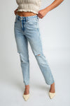Stella High Rise 90s Straight Jeans - Light Medium Indigo