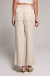 Wide Leg Crop Pant - Light Sand