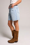 A-line Bermuda Short - Light Indigo