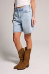 A-line Bermuda Short - Light Indigo
