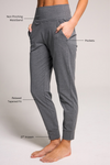EASY KNIT JOGGER - HEATHER CHARCOAL