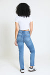 Vintage Reunion Retro Curve Mom Jeans - Azure Wash