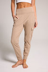 CARGO KNIT JOGGER - HEATHER TAUPE