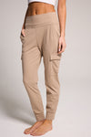 CARGO KNIT JOGGER - HEATHER TAUPE