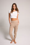 CARGO KNIT JOGGER - HEATHER TAUPE