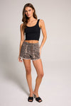 Super Highrise Wedge Short - Leopard