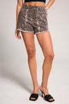 Super Highrise Wedge Short - Leopard