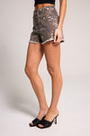 Super Highrise Wedge Short - Leopard