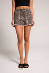 Super Highrise Wedge Short - Leopard