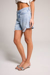 A-line Bermuda Short - Light Medium Indigo