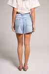 A-line Bermuda Short - Light Medium Indigo