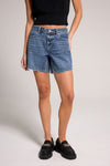 A-line Bermuda Short - Medium Indigo