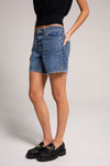 A-line Bermuda Short - Medium Indigo