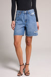 A-line Bermuda Short - Vintage Indigo