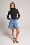 A-line Bermuda Short - Vintage Indigo
