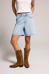 A-line Bermuda Short - Light Indigo
