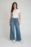 Super High Rise Loose Flare Jeans - Dark Blue