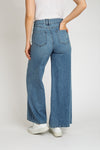 Super High Rise Loose Flare Jeans - Dark Blue