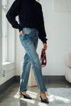 Stella High Rise 90's Sraight Jeans - Vintage Dark Blue