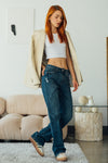 High Rise Bootcut Jeans - Vintage Dark Blue