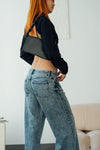 Classic Rise A-line Baggy Jeans - Indigo