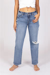 High Rise 90's Wide Leg Jeans - Mid 90's Blue