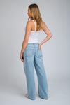 LOW PRO BAGGY JEAN WITH BOWS - BLUE DREAM