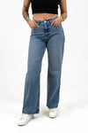 Super High Rise Wide Leg Jeans - Medium Indigo