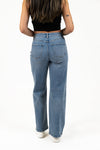 Super High Rise Wide Leg Jeans - Medium Indigo