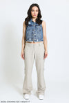 LINEN PANT W/ PORKCHOP POCKETS - VINTAGE CLAY