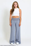 WIDE SMOCKED BOARDWALK PANT - TROOPER