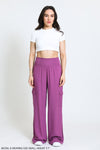 BOARDWALK WIDE LEG W/ UTILITY POCKETS - BOYSENBERRY