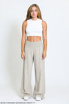 WIDE SMOCKED BOARDWALK PANT - SAND PIPER